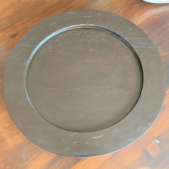 4 wooden pottery barn chargers - Picture 9 of 16